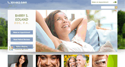 Desktop Screenshot of edlanddental.com